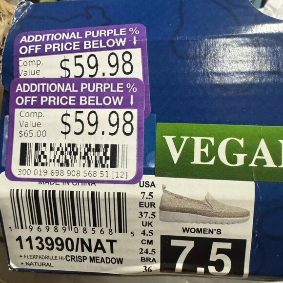 Skechers Womens Flexadrille Hi Slip On Natural Size 7.5 M - Picture 6 of 6